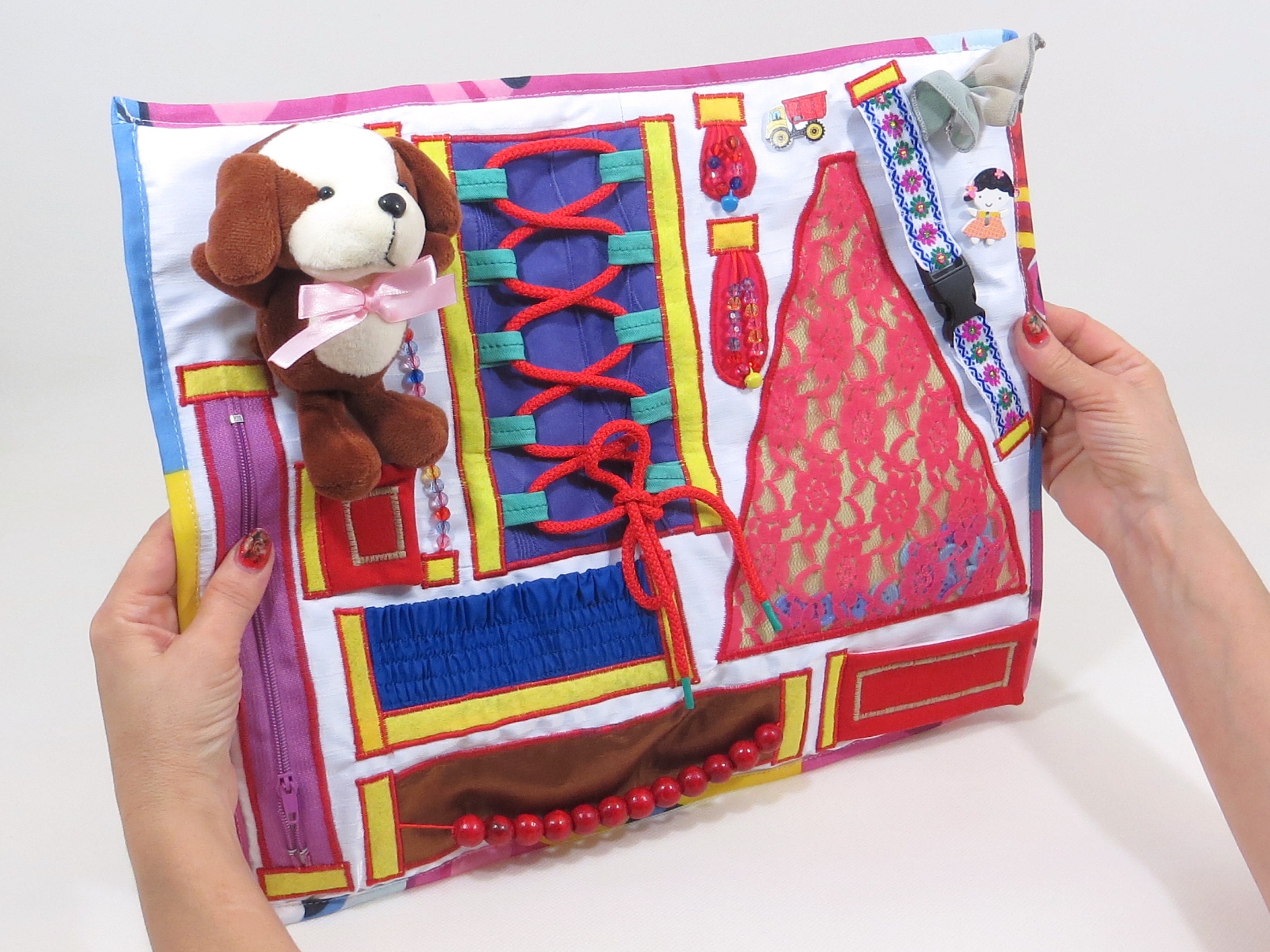 Baby Busy Blanket For Toddler Activity Blanket For 2 year old Etsy