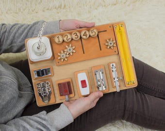 Dementia Parkinsons Activity Boards, Wooden Fidget Busy Board for Adult, Gifts for Dementia Patients