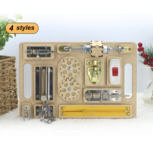 Dementia Busy Board: Locks, Latches, and Sensory Activities
