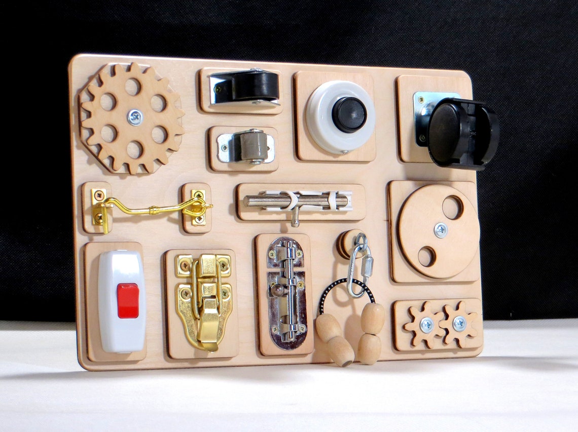 Toddler Busy Board 2 Year Old Girl Gift Activity Board Etsy