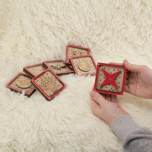 Handmade Wooden Balance Maze Toy: ADHD Fidget, Stress Relief