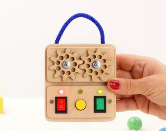 Birthday Gifts for Boys Kids, Led Busy Board Baby Gifts Boy, Toddler Switch Button Educational Toy