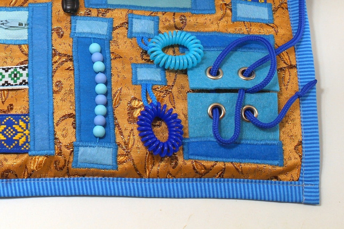 Alzheimer gift Fidget blanket for alzheimer Alzheimer fidget Etsy