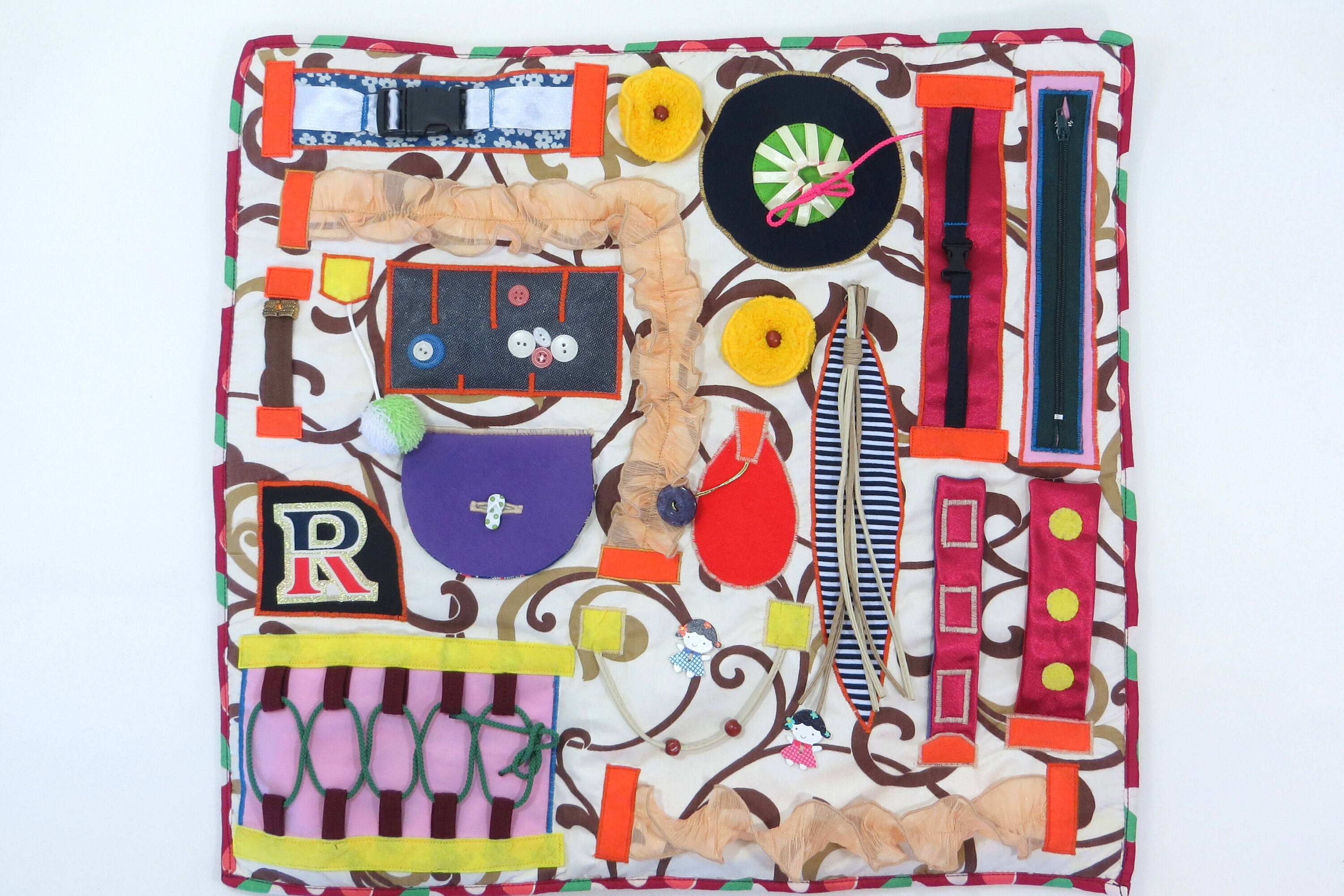 Busy blanket For Alzheimers Dementia Personalized Fine Motor