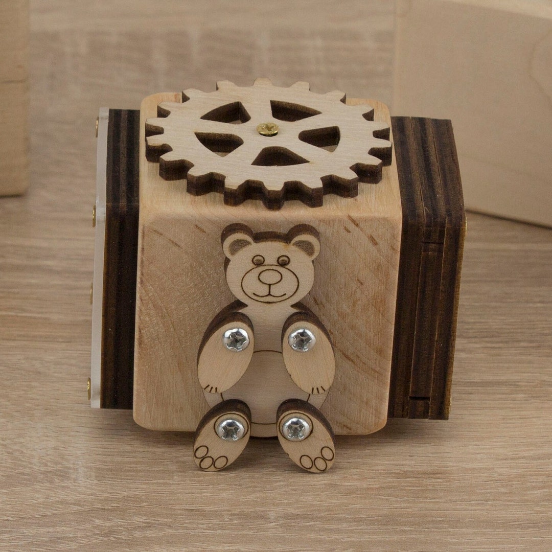 Wooden Sensory Activity Cube Kids, Montessori Busy Cube for Kid, Early ...