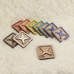 Handcrafted Wooden Balance Maze: Stress Relief Sensory Toy