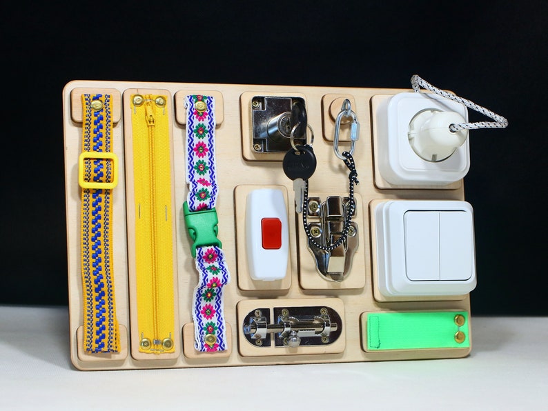 Educational Toys Toddler Busy Board Montessori Materials image 0