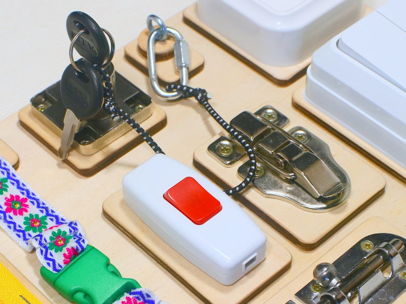 Educational Toys Toddler Busy Board Montessori Materials image 5