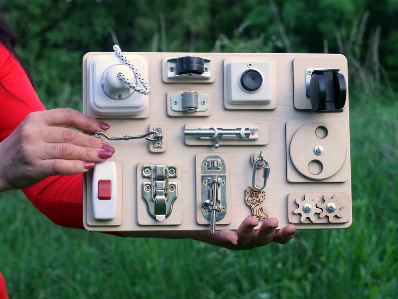 Adult Sensory Wood Board Activity Board Autism Memory Comfort Etsy