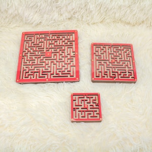Room Escape Maze, Wooden Maze Game for Older Kids, Challenging Labyrinth Game, Educational Maze Toy
