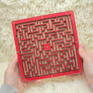 Wooden Labyrinth Game Maze: Concentration & Balance Toy