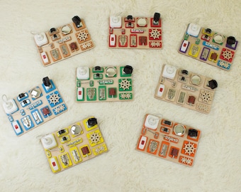 ASMR Activity Busy Board, Fidget Boards for Dementia, Sensory Board Adults, Mens Hand Therapy Board