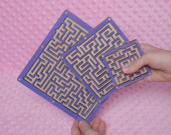 Preschool Maze Toy, Wooden Maze for Kids Learning, Educational Toy