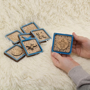 Handmade Wooden Dragon Maze Toy: Educational Gift for Kids