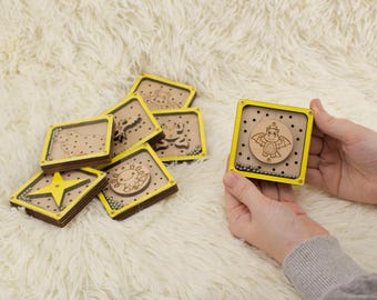 Holzlernspielzeug für 4-jährige Mädchen, maßgeschneiderte Lernholzgeschenke für 5-jährige Jungen