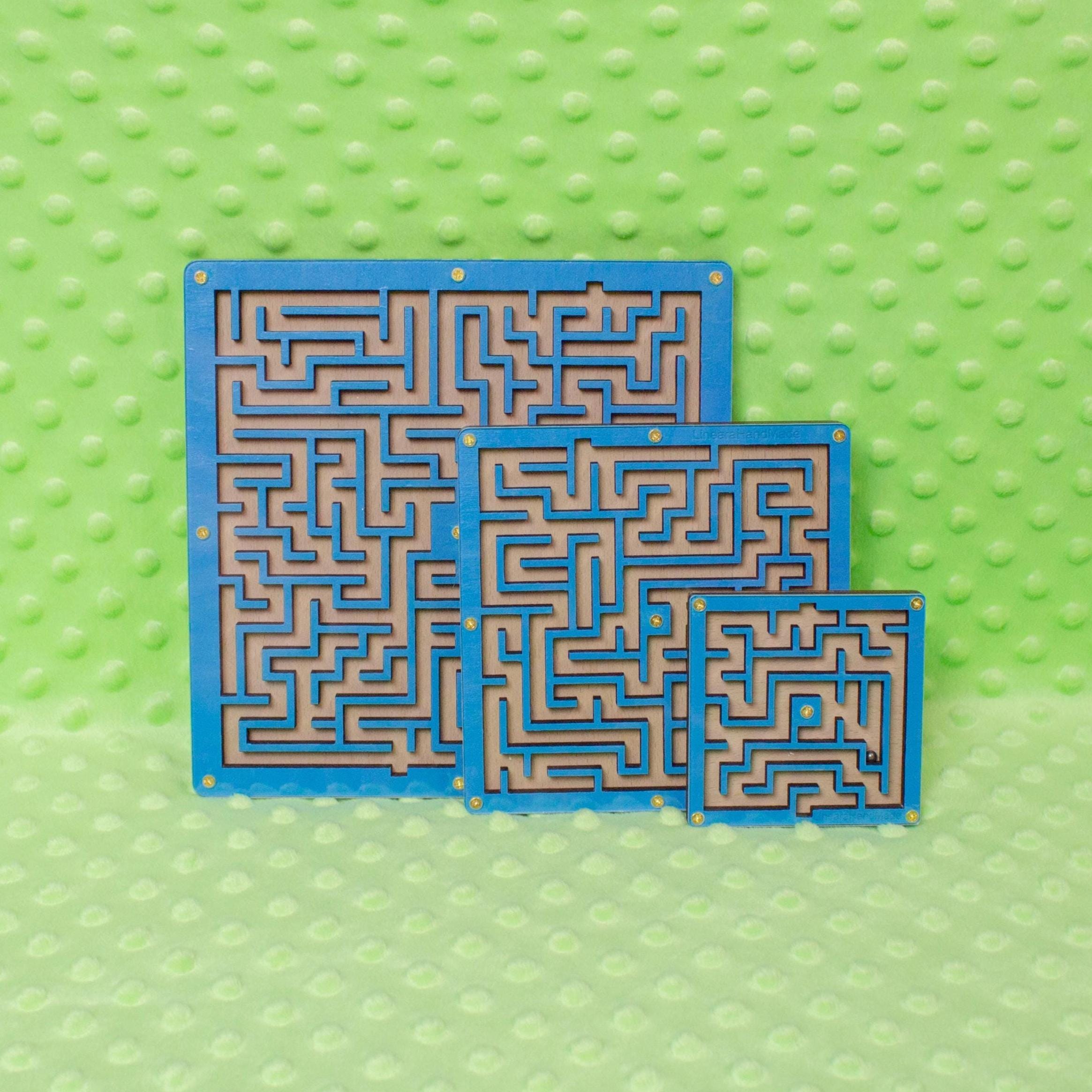 Calming Wooden Maze Toy, Focus Toy for Kids, Quiet Time Activities