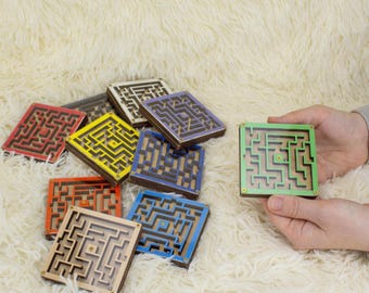 Balancing Maze Game, Wooden Labyrinth for Kids, Coordination & Motor Skills Toy