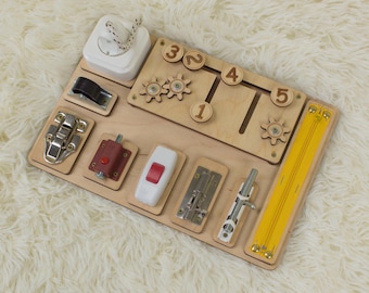Alzheimer's Dementia Sensory Board, Parkinsons Activity Gifts, ASMR Fidget Board for Adults, Occupational Therapy Gift
