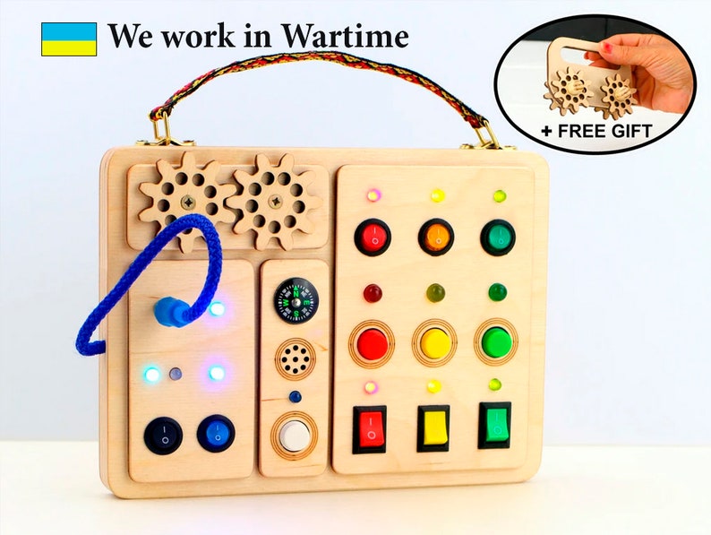 Busy Board Electronic Switch Busy Board Light Sensory Fine Etsy