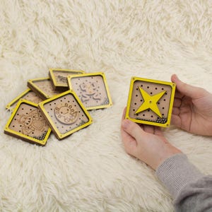 Star Wooden Marble Game: Montessori Balance Toy for Kids