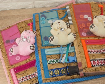 Fidget schootdeken voor dementie, fidgetmat volwassene, cadeaus voor ouderen