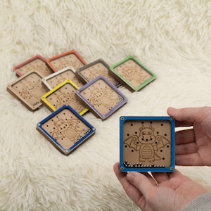 Dragon Wooden Marble Maze Game: Montessori Toy for Toddlers
