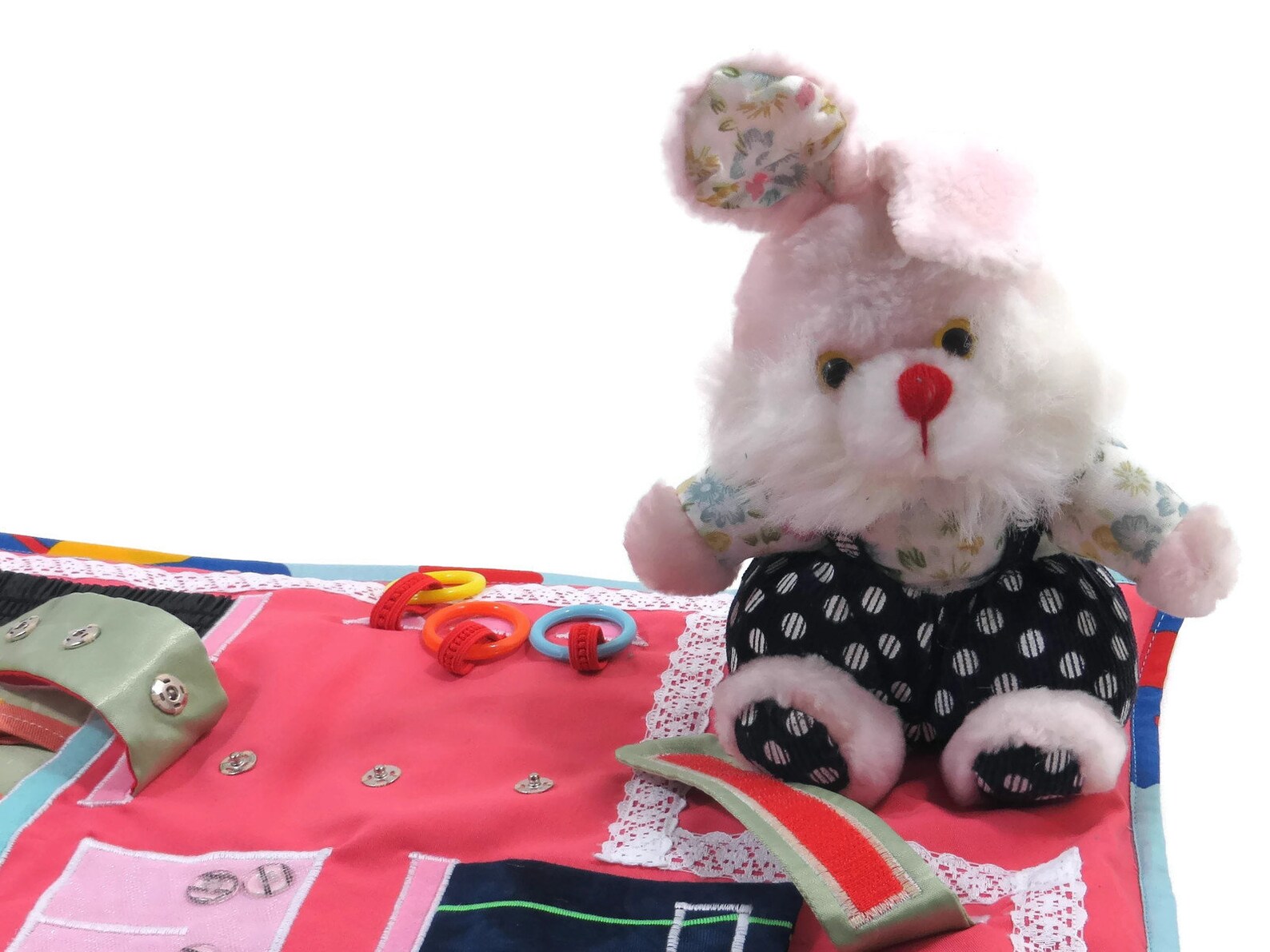 Busy Blanket For Dementia Alzheimers Toy Fiddle Color Fidget Etsy