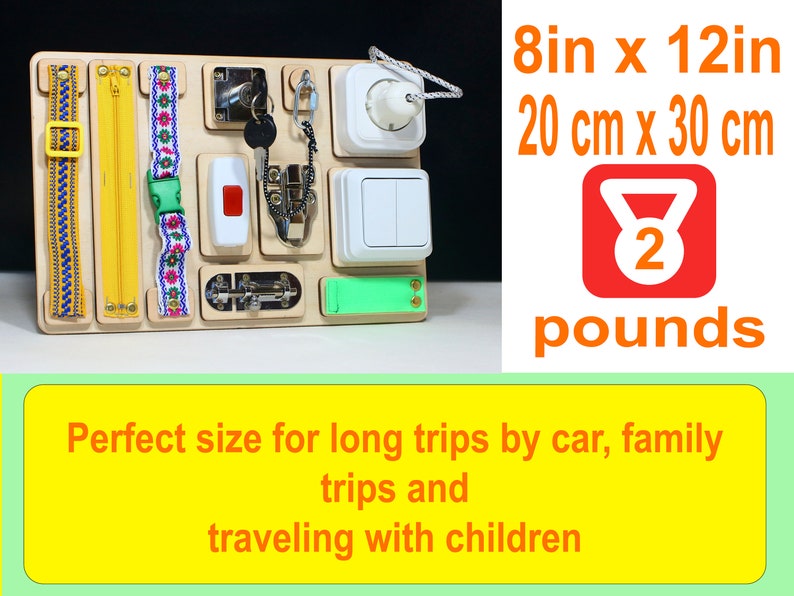 Educational Toys Toddler Busy Board Montessori Materials image 2