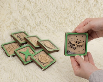 Wooden Marble Maze Game for 4-Year-Olds, Educational Toy, Fine Motor Skill Development