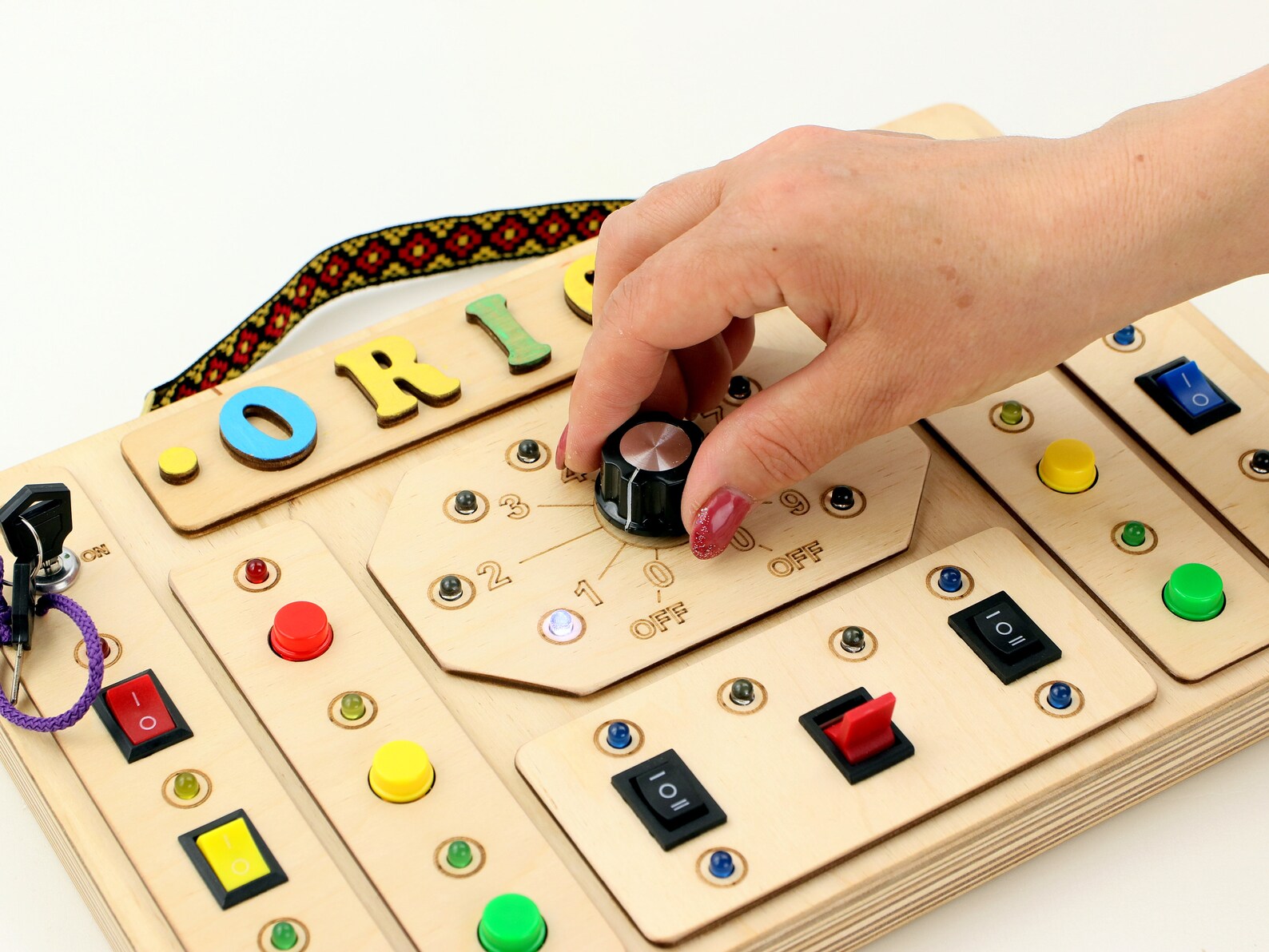 Light Board Toy Led Light Switch Board Montessori Toy 3 Year Etsy