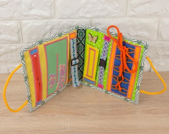 Livro de atividades para demência: livro sensorial silencioso para Alzheimer