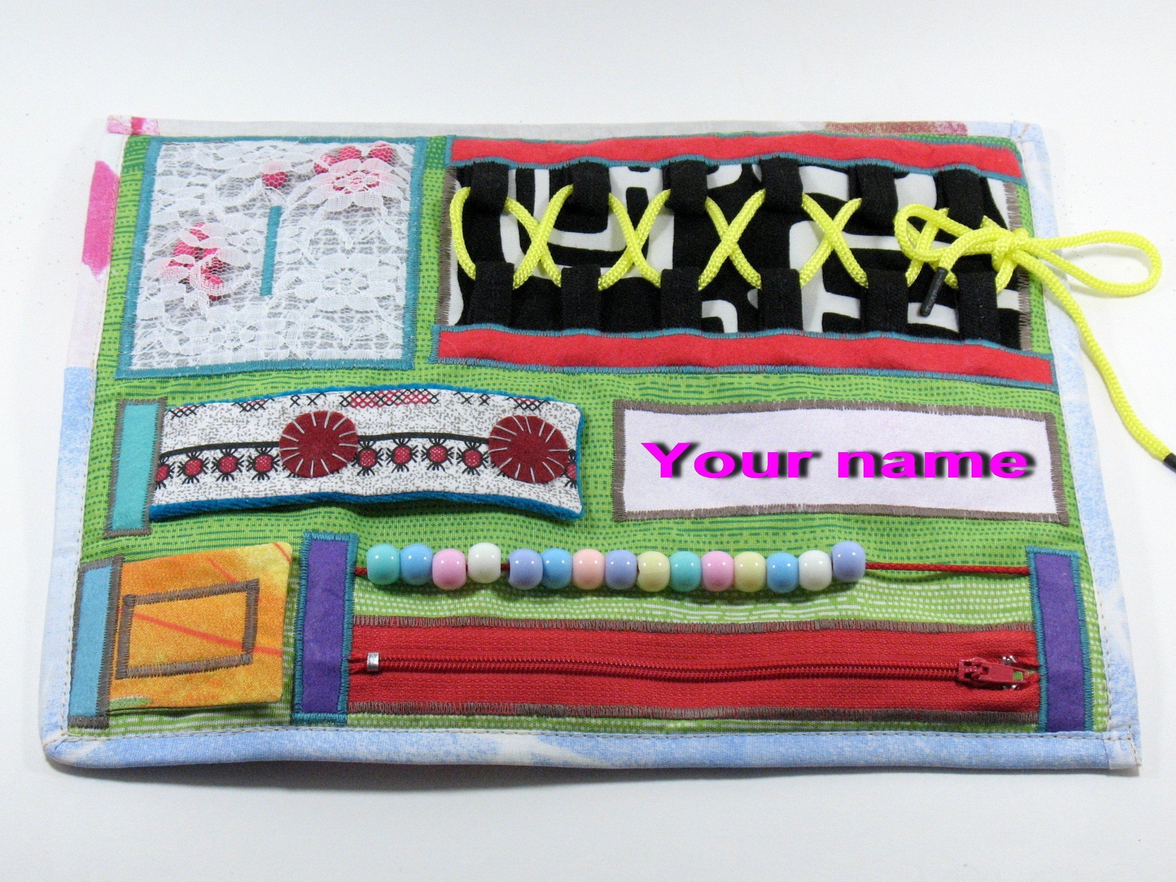 Alzheimers Sensory Fidget Blanket Autism Adventure Quilt Etsy