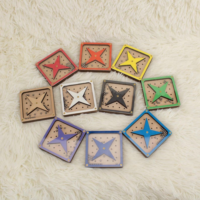 Star Wooden Maze Toy for 9-12 Year Old Kids, Balancing Marble Game ...