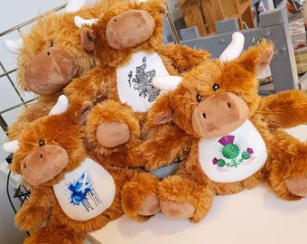 Highland Cow | Personalised Soft Toy | Teddy Bear | Made to Order