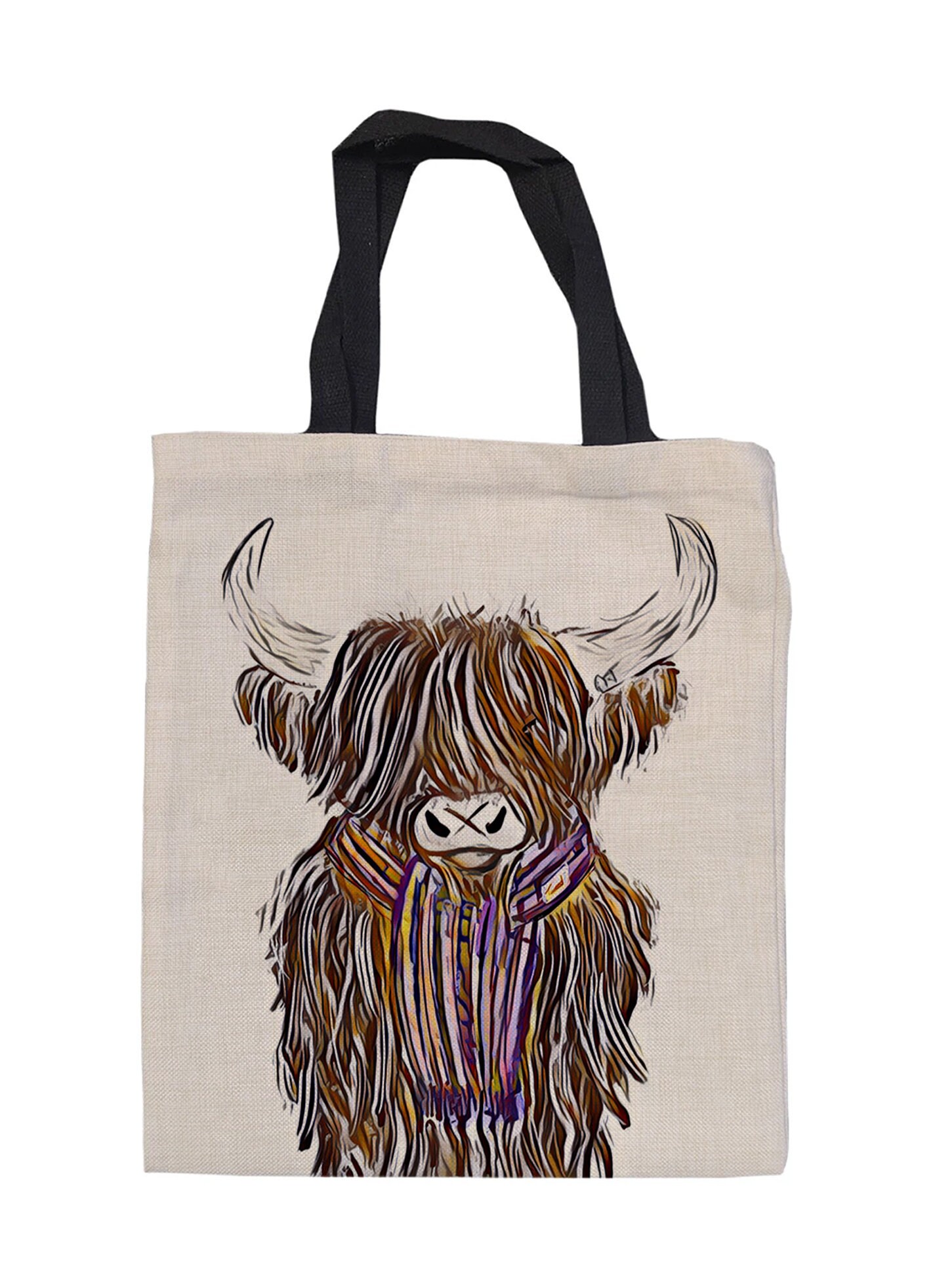 Highland Cow Tote Bag Shopping Bag Reusable Bag Etsy UK