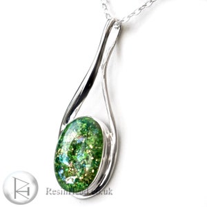 sterling silver swirl pendant custom cremation ashes designed to order jewellery pet memorial