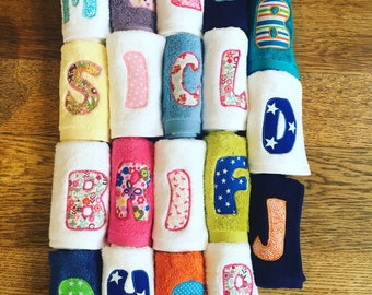 Handmade Personalised Applique Face Cloth