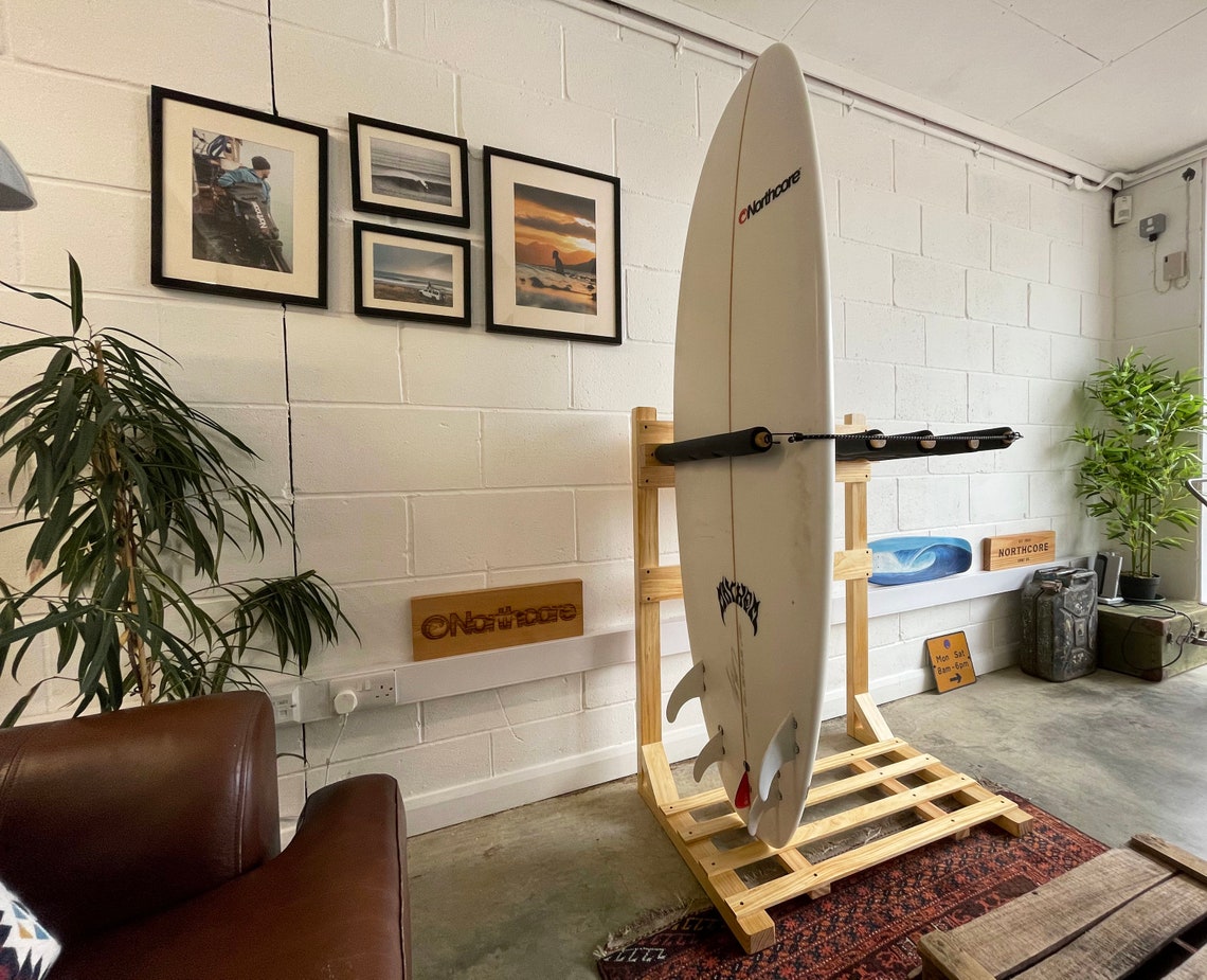 Northcore Wooden Quiver Surfboard Floor Stand Etsy