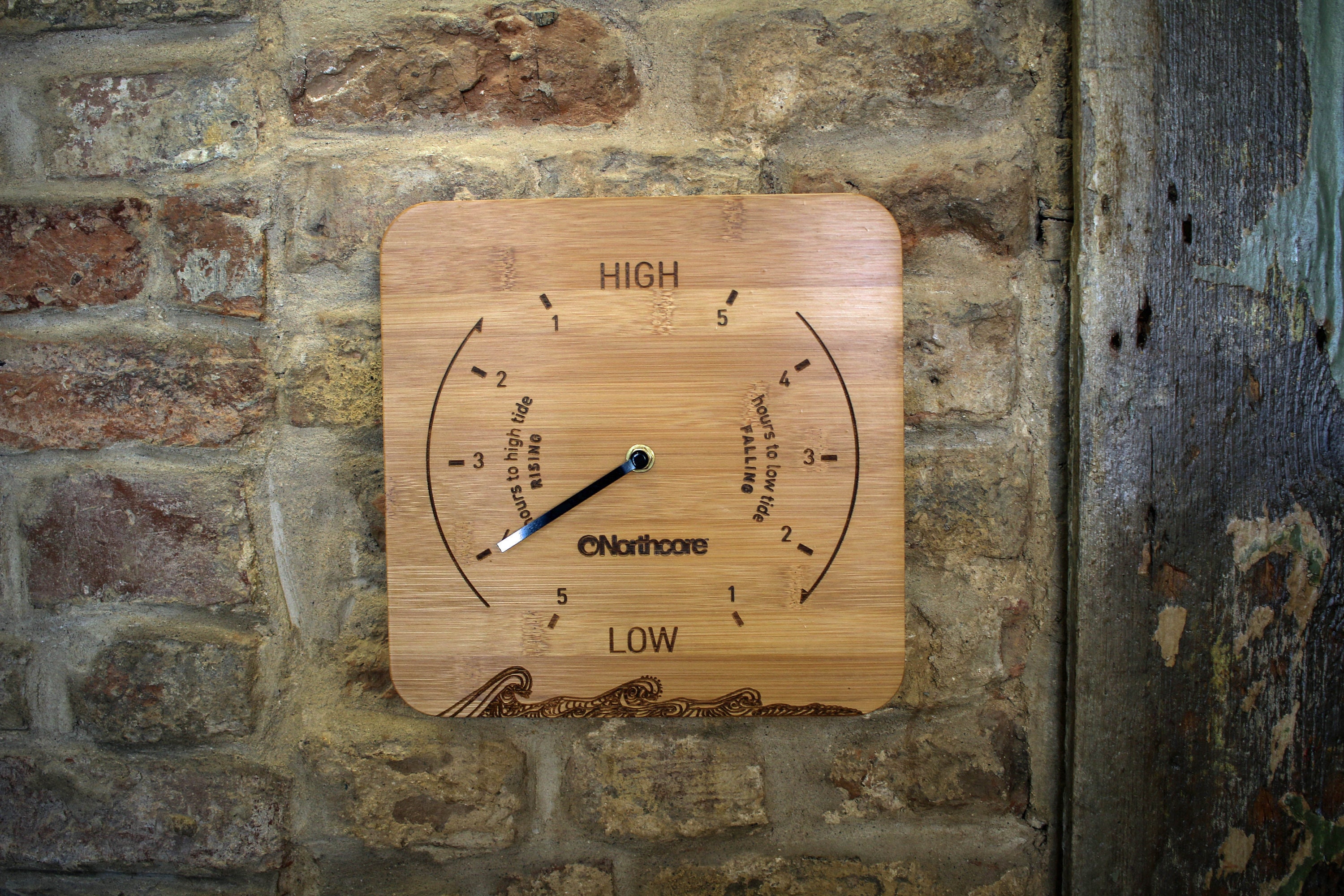 Northcore Wall Mounted Bamboo Tide Clock Etsy