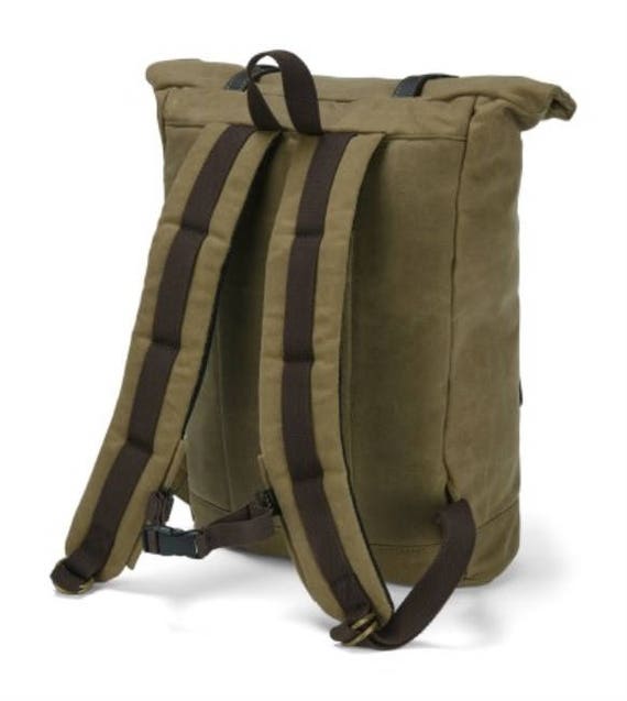 northcore waxed canvas backpack