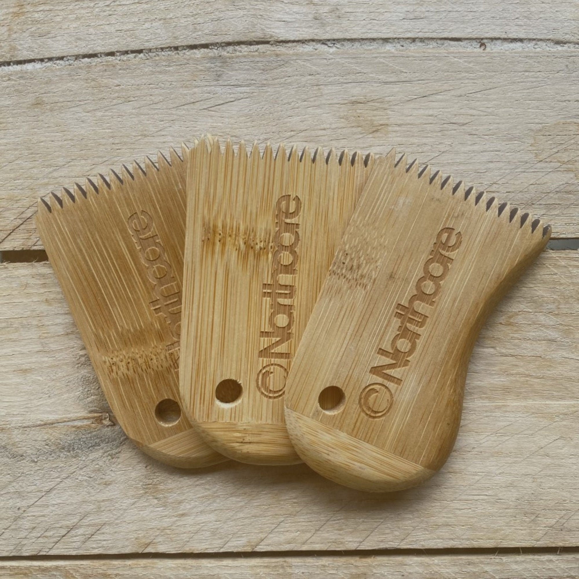 Northcore Bamboo Surf Wax Comb Set of 3 Etsy