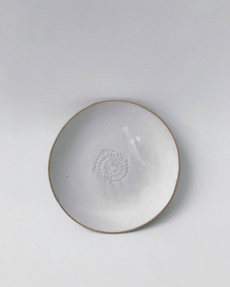 White Tapas Plate handmade White Ceramic Plate White Ceramic Etsy