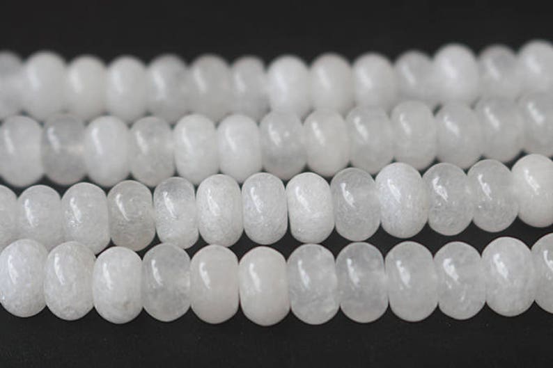 White Jade Rondelle Beads,Rondelle Malaysian White Jade Beads,15 inches full starand 4x6mm 5x8mm ,HZ0347