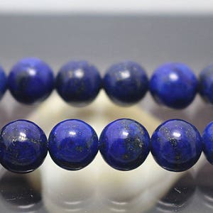 Synthetic Lapis Lazuli, Smooth Round Beads, 15 Inch Full Strand ( 4mm 6 mm 8mm 10mm 12mm )