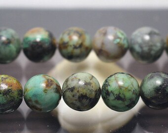 Synthetic Africa Turquoise, Smooth Round Beads, 15 Inch Full Strand ( 4mm 6 mm 8mm 10mm 12mm ),HZ0587