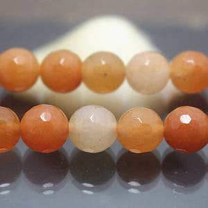 Faceted Red Aventurine Round Beads beads, Gemstone beads, 128 Faceted round beads, 15 inch per strand ( 6 mm 8mm 10mm 12mm ),HZ0582