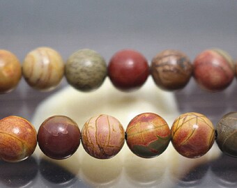 Collana Perline Rotonde Multicolore Picasso Jasper Pietra - Foto 4