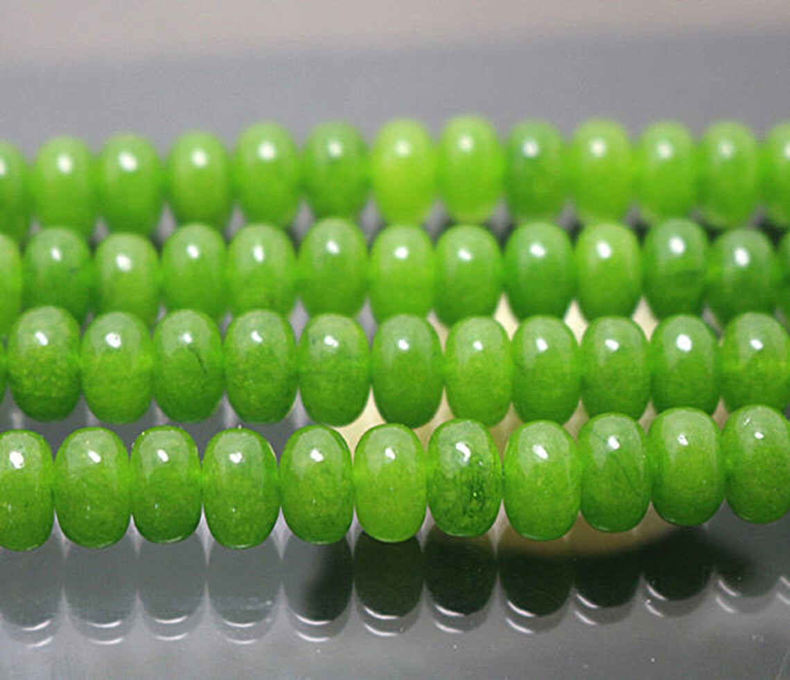 Malaysian Jade Malaysian Jade Beads Rondelle Beads Spacer Etsy