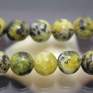 Synthetic yellow Turquoise Gemstone Round Beads, 15&#39;&#39; one strand ( 6 mm 8mm 10mm 12mm ),HZ0474