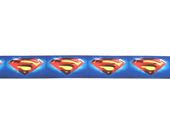 1 Mt Grosgrain SUPERMAN Ribbon 22 mm